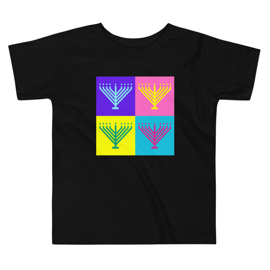 Toddler Pop Art Menorah Tee