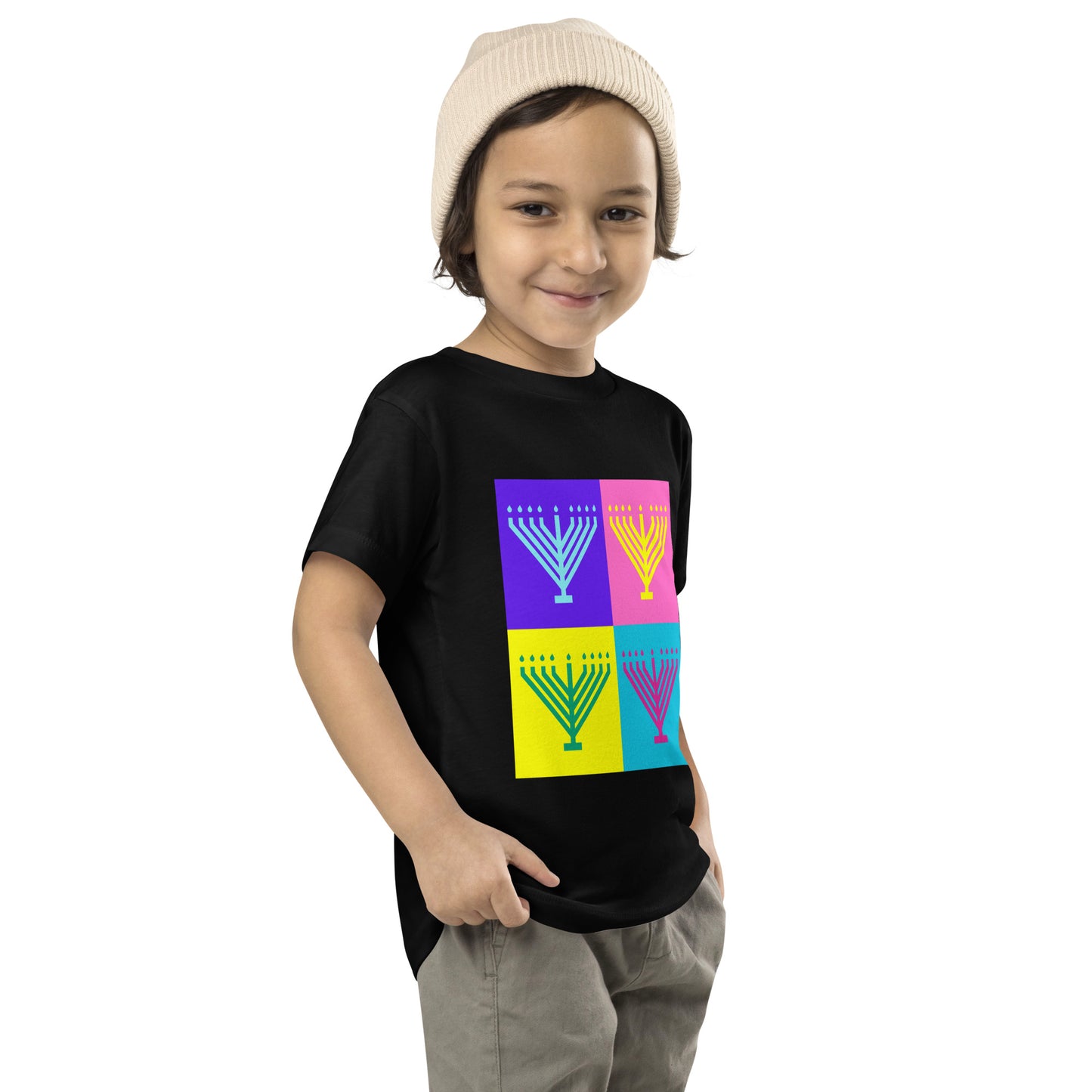 Toddler Pop Art Menorah Tee