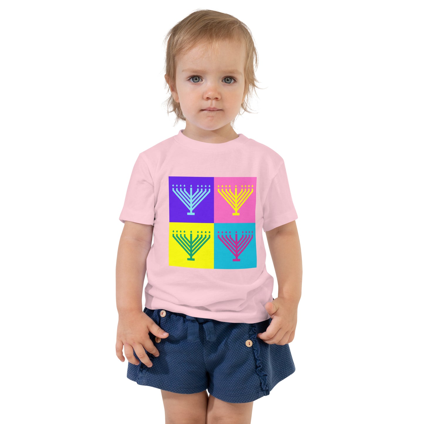 Toddler Pop Art Menorah Tee