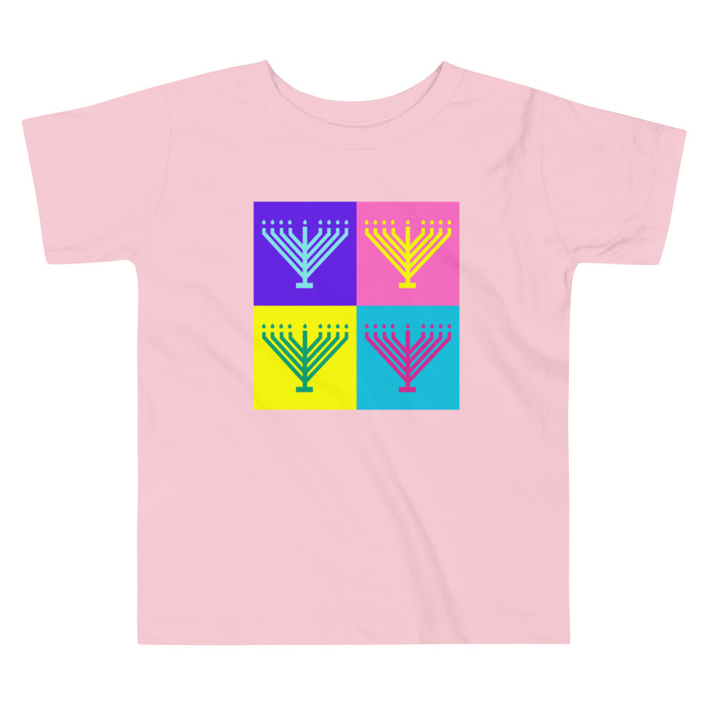 Toddler Pop Art Menorah Tee