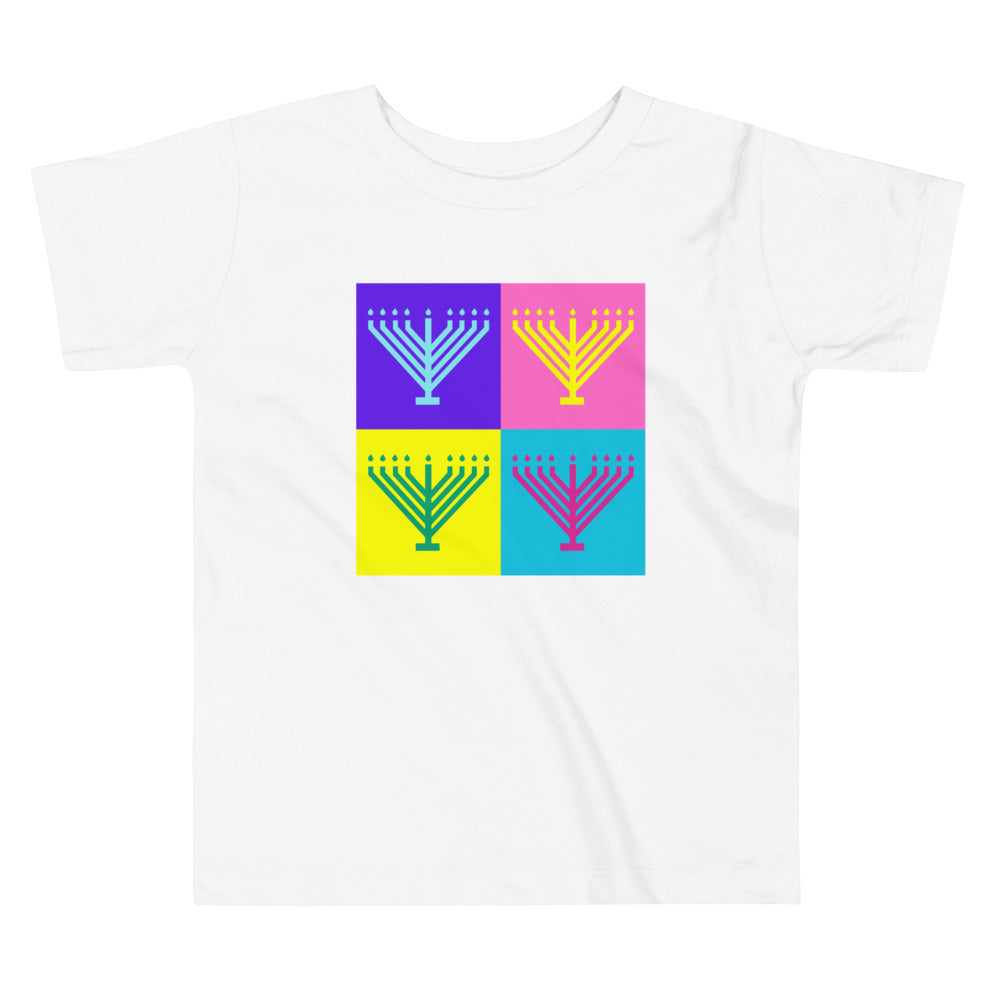 Toddler Pop Art Menorah Tee