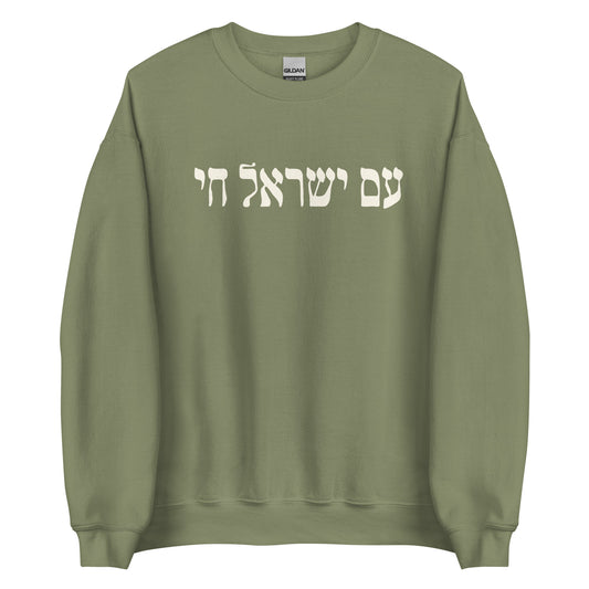 NEW! Hebrew Am Yisrael Chai Sweatshirt