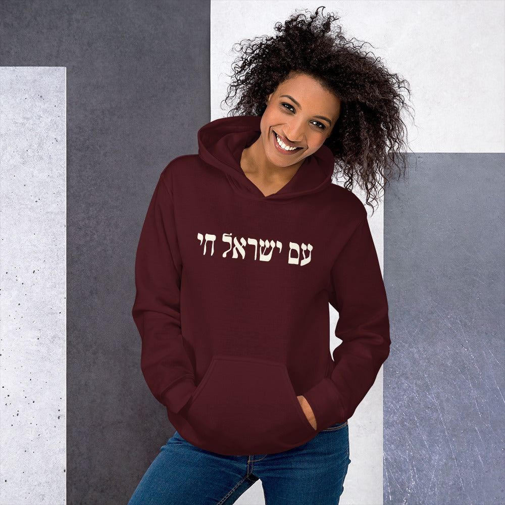 Hebrew Am Yisrael Chai Hoodie