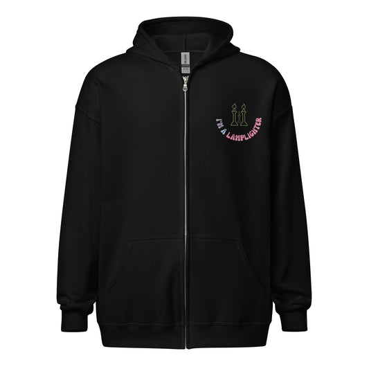 Ask Me About Shabbat Candles Zip Hoodie