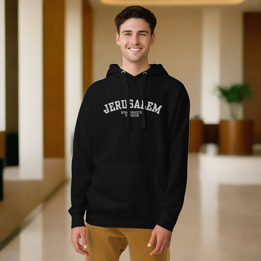 "Jerusalem - King David's Version" Embroidered Hoodie