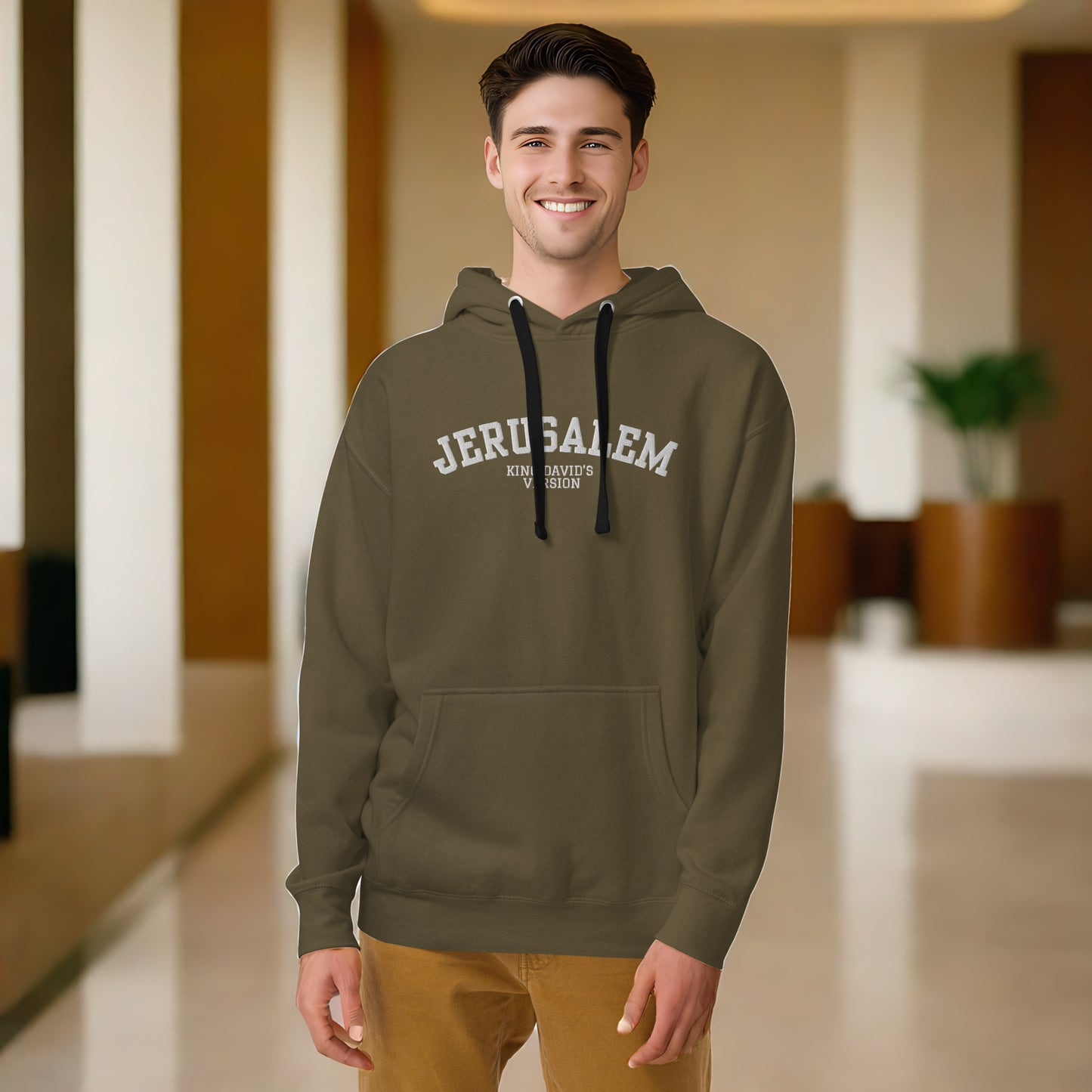 "Jerusalem - King David's Version" Embroidered Hoodie